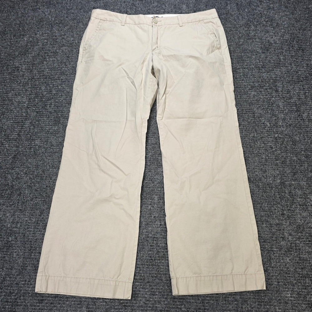 Gap Classic Khaki Straight Leg Ankle Pants Women's Size 10 Trench Beige Cotton